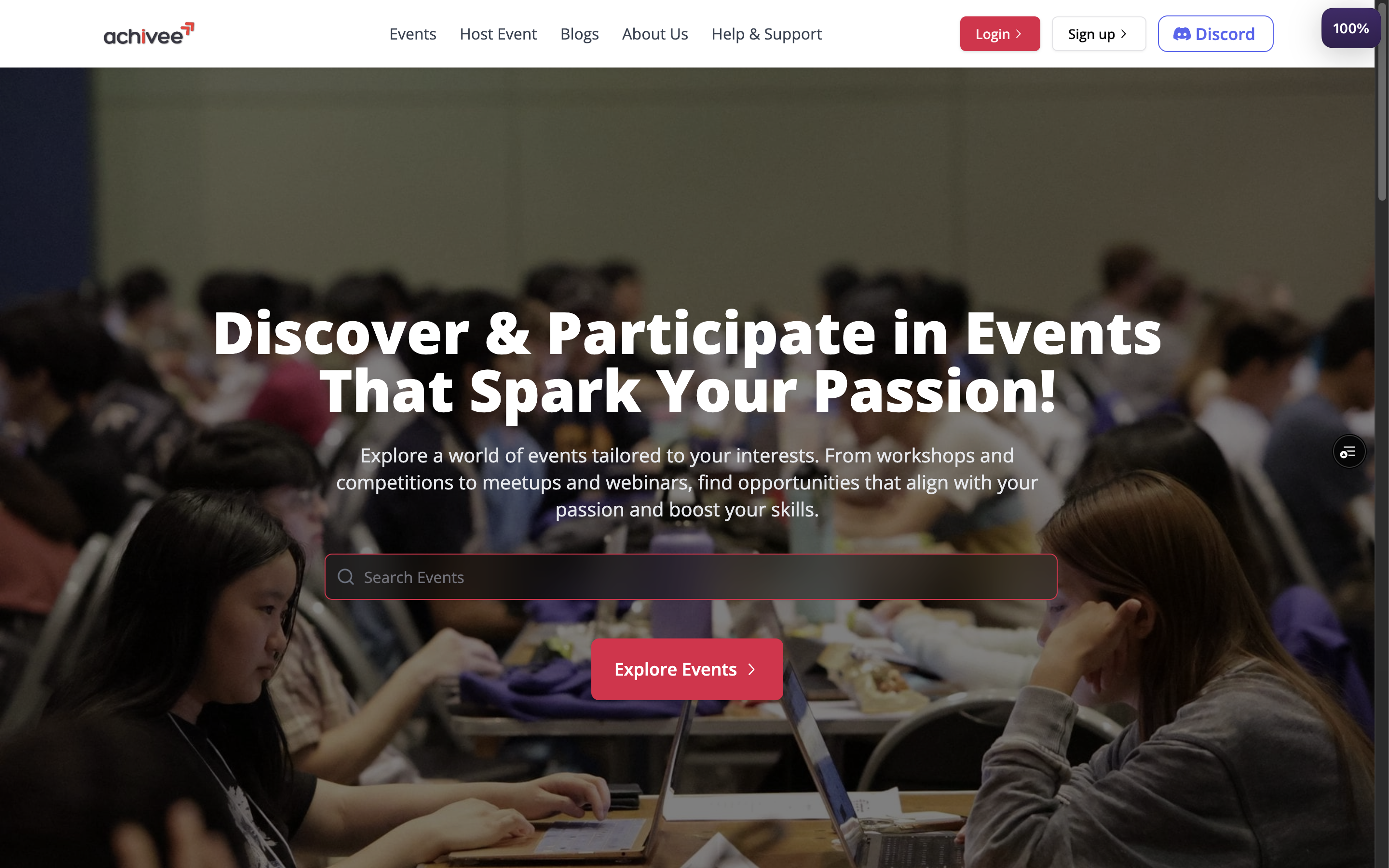 Achivee | Event Discovery